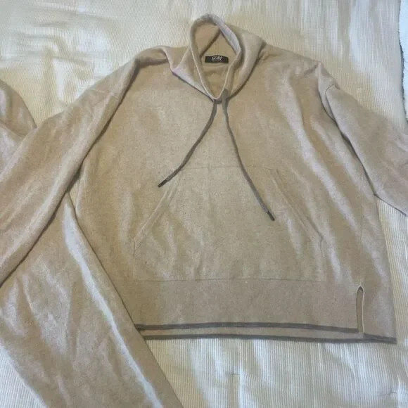 GOBI beige cashmere women’s lounge set, size XS - Picture 2 of 11
